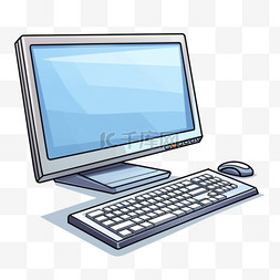 计算机键盘图片_键盘和计算机屏幕的特写
