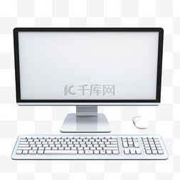 计算机键盘图片_键盘和计算机屏幕的特写