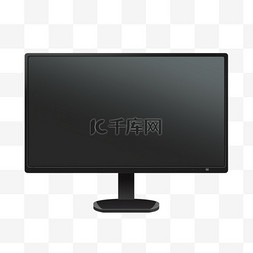 白色木桌上的黑色平板电脑显示器