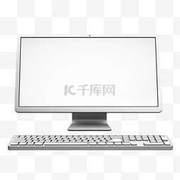 键盘和计算机屏幕的特写