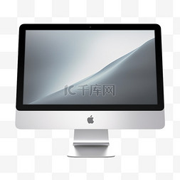 白色imac图片_白色办公桌上的银色iMac