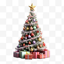 节日圣诞欢庆立体风圣诞树圣诞节