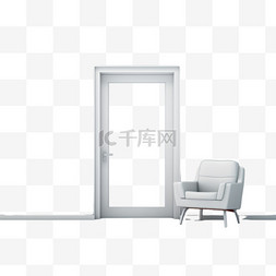 房间有图片_有一把椅子和一扇玻璃门的房间