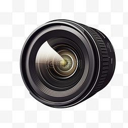 黑色相机图片_桌子上的黑色相机镜头
