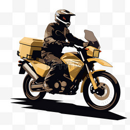 一个人正坐在一辆摩托车上