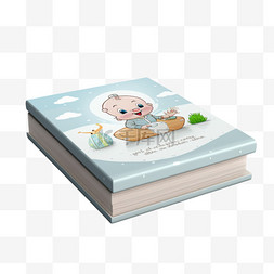 桌子上的一本婴儿书的图片