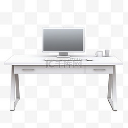 电脑桌图片_带键盘和鼠标的电脑桌