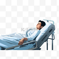 在病床上图片_躺在医院病床上的人