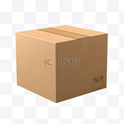 纸箱打包图片_纸箱打包运输元素立体免扣图案