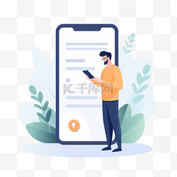 列表页详情页图片_在他的手机上制作任务列表的人