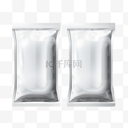 包装袋图片_铝箔或塑料袋装，透明背景下隔离
