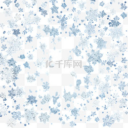 圣诞装饰设计矢量图片_雪暴雪真实叠加背景。雪花在透明