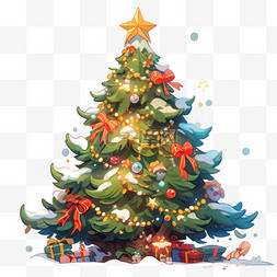 冬天纹理图片_冬天纹理圣诞树元素立体免扣图案