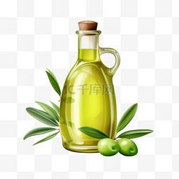 油瓶ai植物元素立体免扣图案