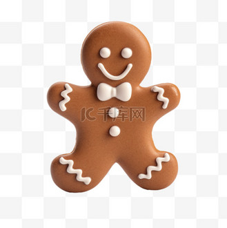 圣诞节免扣姜饼干小人元素