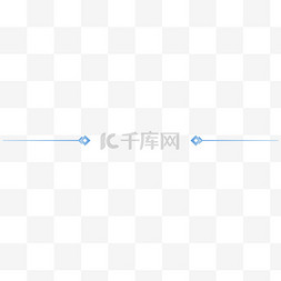 简约渐变蓝色标题分割线