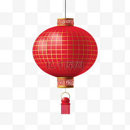 春节欢度新年过年喜庆红灯笼吉祥