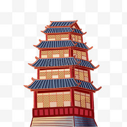 中国风古风国潮风建筑古建筑