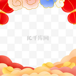 春节边框图片_喜庆新年边框