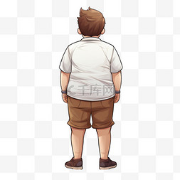 胖胖的男孩靠边站