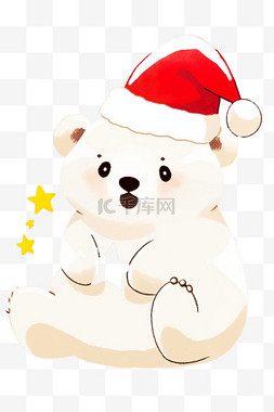 礼盒样子图片_手绘元素圣诞节可爱小熊卡通