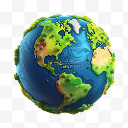 矢量地球星球图片_地球矢量星球元素立体免扣图案