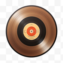唱片针压图片_唱片矢量音乐元素立体免扣图案