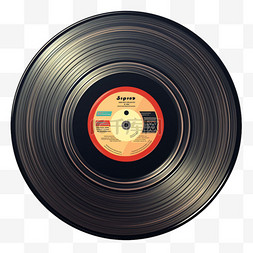 唱片古典音乐元素立体免扣图案