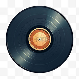 老旧唱片机图片_唱片数字艺术音乐元素立体免扣图