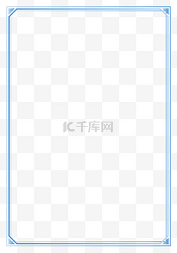 点线简约图片_简约蓝色渐变证书边框