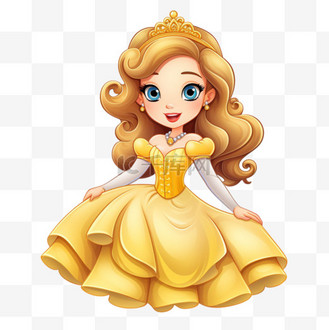 广西特色元素图片素材_公主卡通特色元素立体免扣图案