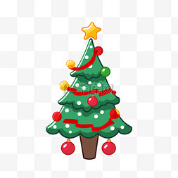 简约圣诞袜图片_圣诞树绿色卡通圣诞节手绘元素
