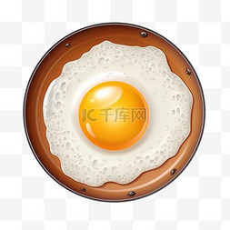 鸡蛋煎图片_鸡蛋煎锅3d元素立体免扣图案