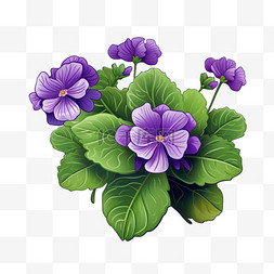 紫色创意花朵图片_紫色花朵创意元素立体免扣图案