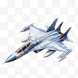 飞机ai绘画战斗机元素立体免扣图
