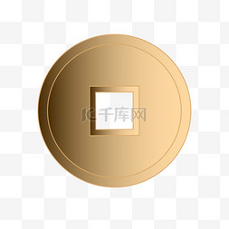中式金币铜钱春节新年中国风装饰