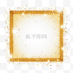 背景徽标图片_抽象的金色闪亮框架，闪闪发光