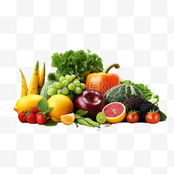 精选蔬菜和水果