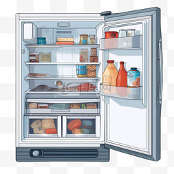 冰箱电器ai元素立体免扣图案