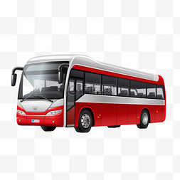 模型布局图片_旅游巴士写实广告模板