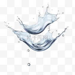 下透明水滴图片_落下的水滴和水坑里的涟漪