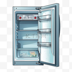 冰箱贴文创设计图片_冰箱电器元素卡通立体免扣图案