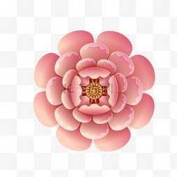 中国风剪纸花朵春节新年节日装饰