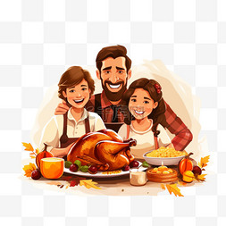 家庭感恩节图片_温馨的家庭感恩节晚餐