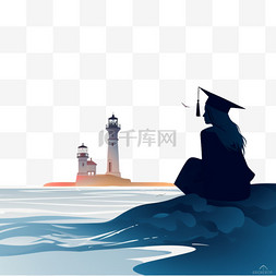 披风图片_研究生帽和披风的大学研究生坐在