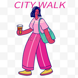 citywalk城市漫步女生女孩悠闲悠哉p