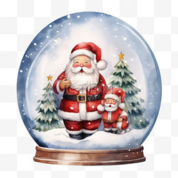 圣诞水晶球水晶球图片_圣诞水晶球质感元素立体免扣图案