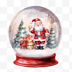 圣诞水晶球造型元素立体免扣图案