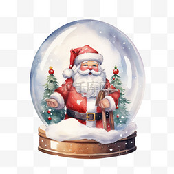 圣诞水晶球水晶球图片_圣诞水晶球AICG元素立体免扣图案