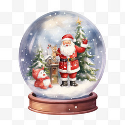 圣诞图片_圣诞装饰水晶球元素立体免扣图案